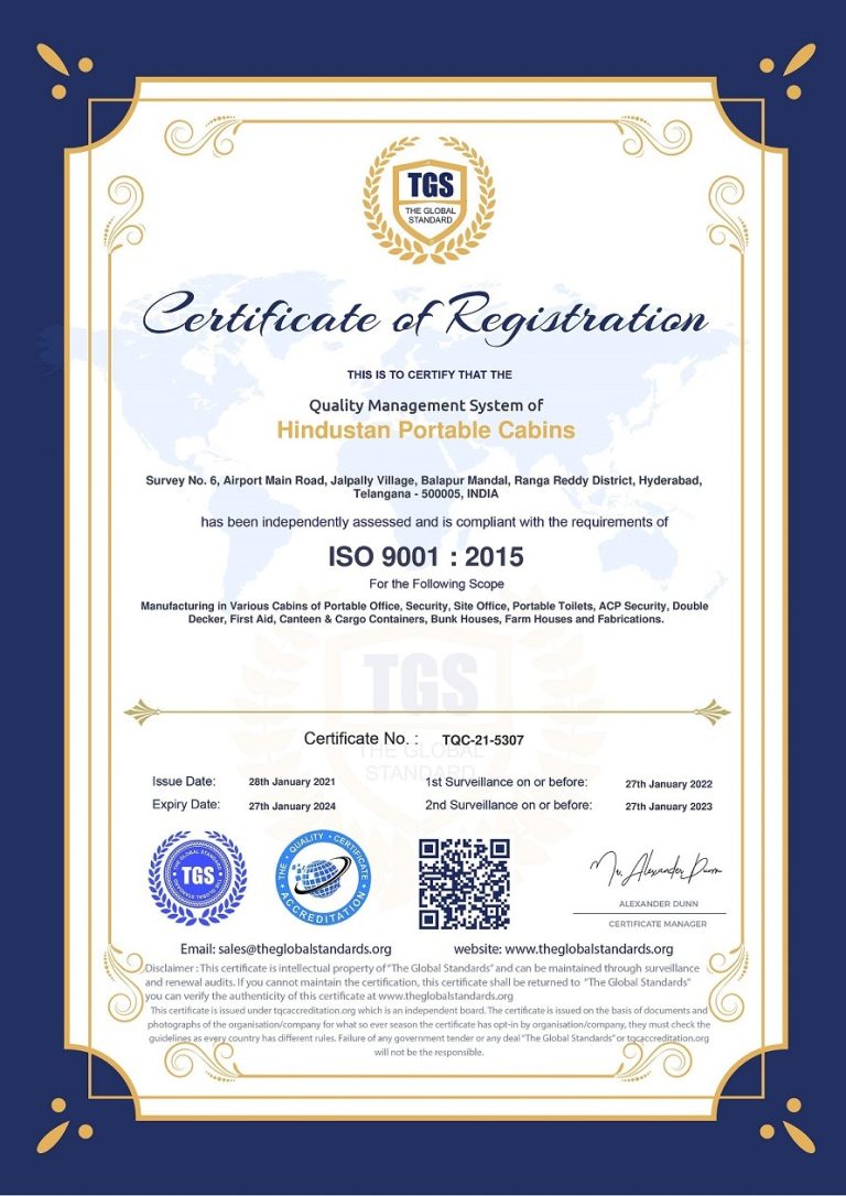 ISO 9001:2015 Certificate
